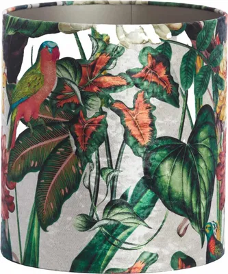 Produktbild von Light & Living - Lampenschirm Dahlia - Grün - 30x30x32cm - Stoffschirm für E27