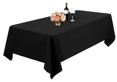 Produktbild von Rechteckige Tischdecke (228 x 336 cm) aus Polyester, fleckenabweisend und knitterfrei.