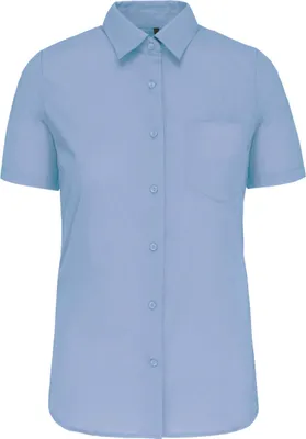 Produktbild von Kariban Damen Popelinebluse Kurzarm
