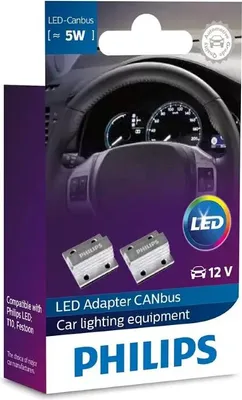 Produktbild von Philips CAN-​Bus W5W T10 LED Adapter für Ultinon Pro6000 W5W LED - 12956X2