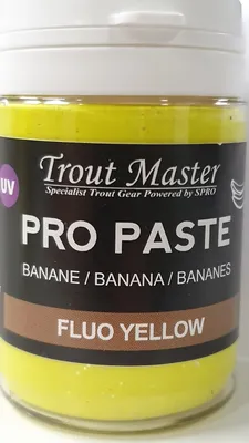 Produktbild von Trout Master Pro Paste Teig - 60g Forellenteig, Farbe/Aroma:Fluoro Yellow / Banane