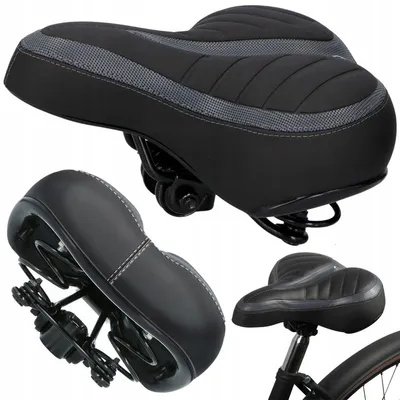 Obrázek produktu pro Sedlo na kolo Dunlop - Pohodlné a měkké cestovní a sportovní sedlo s pružinami - Ergonomický design pro městské kolo, trekking a MTB