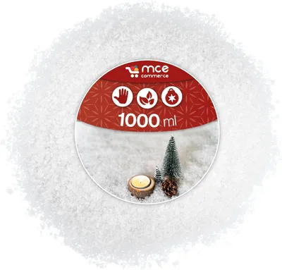 Imagen del producto de Decoración de nieve, apariencia realista, 1000 ml