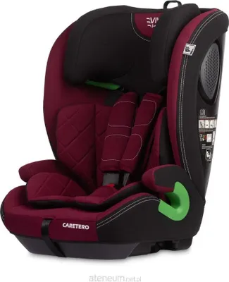 Image de CARETERO, Siège auto i-Size pour enfants, Siège auto pour bébé à l'avant 76-150cm, Vivo rouge bourgogne