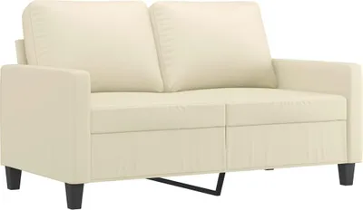 Produktbild von vidaXL 2-Sitzer-Sofa Creme 120 cm Kunstleder