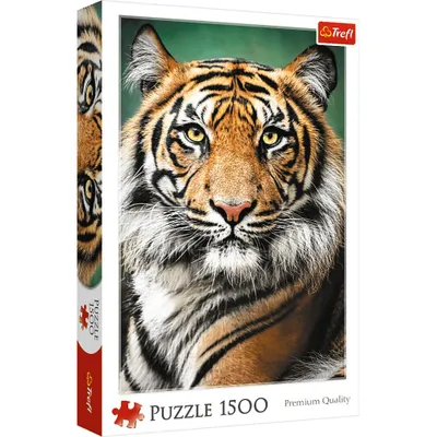 Produktbild von Trefl - Puzzle Portrait of a Tiger - 1500 dielov