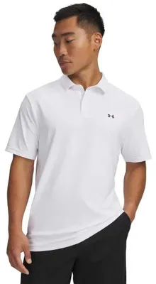 Obrázok produktu pre Under Armour T2g Pique Polo tričko s krátkym rukávom, biele, veľkosť S, pánske, biele, S