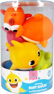 Produktbild von Baby Shark Gummifigurenset mit 6 Stück
