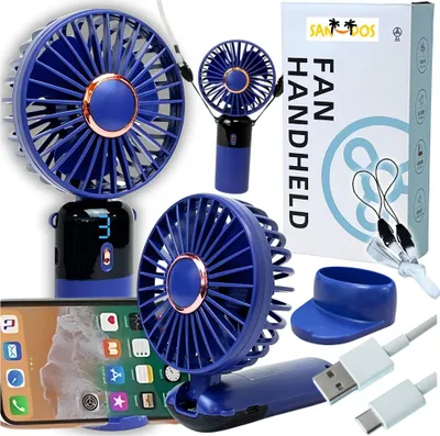 Obrázek produktu pro Mini přenosný ruční ventilátor USB stojan