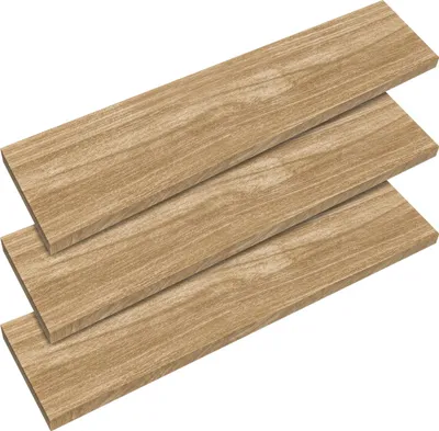 Produktbild von CASARIA® 3x Wandregal Holz Eiche Regal mit Halterung 15kg Tragkraft Hängeregal Küche Wohnzimmer Flur Wand Schweberegal Bücherregal Regalbrett Schwebend 110cm