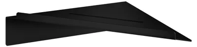 Produktbild von Smedbo SIDELINE - Eckduschregal, Selbstklebend. Edelstahl schwarz. 210 x 210 mm. DB4111