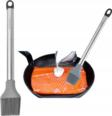 Obrázok produktu pre Ergonomická kuchynská kefka Masterpan zo silikónu a nehrdzavejúcej ocele