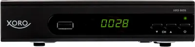 Produktbild von Xoro HRS 8659 digitaler Satelliten-Receiver mit LAN Anschluss (HDTV, DVB-S2, HDMI, SCART, USB 2.0 Media Player) schwarz