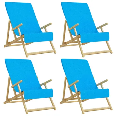 Produktbild von Strandtücher 4 Stk. Türkis 60x135 cm Stoff 400 GSM