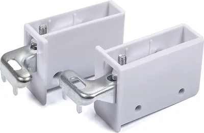 Produktbild von 1 Paar Schrankaufhänger weiß verstellbar Aufhänger f. Hängeschrank Schrankaufhängung Halter