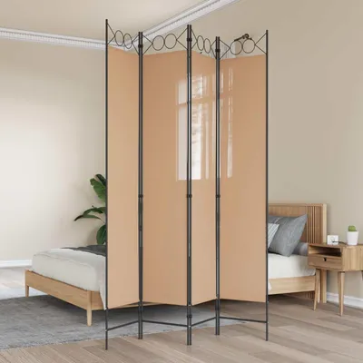 Produktbild von Möbel 4-teiliger Raumteiler Beige 160 x 220 cm StoffParavents - Paravents c7722