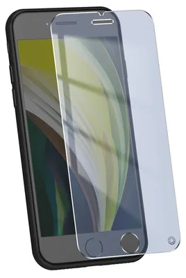 Produktbild von Force Glass, Glas-Folie Blaulichtfilter iPhone SE 2022 / SE 2020 / 8 / 7 / 6S / 6, Transparent