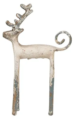 Image de Clayre & Eef Figurine de décoration Cerf 16x5x25 cm Beige Métal
