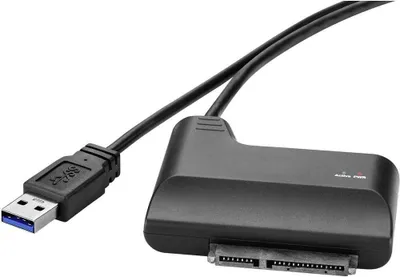 Produktbild von Renkforce Festplatten/SSD Adapter [1x USB 3.2 Gen 1 Stecker A (USB 3.0) - 1x SATA-Kombi-Stecker 7+15pol.] 0.30 m vergol
