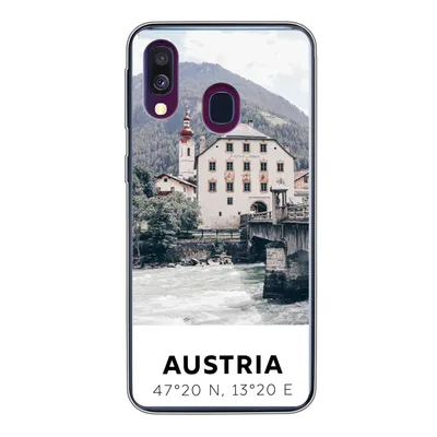 Produktbild von MuchoWow® Handyhülle Schutzhülle Hülle für Samsung Galaxy A40 Österreich - Wasser - Alpen Silikon Softcase Handy Hülle - Handy-Tasche