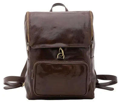 Image de Sac bandoulière pour femmes en cuir véritable Vacchetta, avec fermeture éclair et compartiments, fabriqué en Italie
