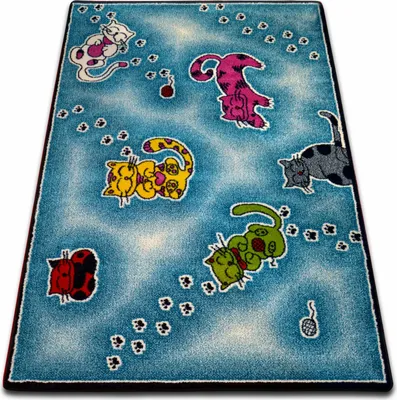Obrázek produktu pro Koberec KIDS Kočky modrý C428 modrý 160x220 cm