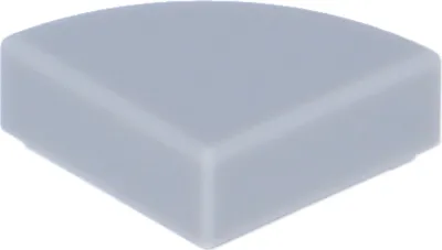 Image de Lego® 1x1 carreaux coin rond 25269 - 50 pièces gris bleuâtre clair