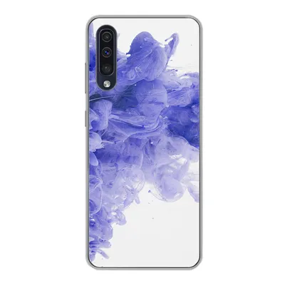 Produktbild von MuchoWow® Handyhülle Schutzhülle Hülle für Samsung Galaxy A30s Tinte - Lila - Abstrakt Silikon Softcase Handy Hülle - Karteninhaber