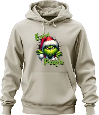 Produktbild von Eww People Grinch Weihnachtsmuffel grimmig lustig Geschenk Uni Hoodie Kapuzenpullover, Natur, L