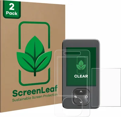 Produktbild von 2x ScreenLeaf Schutzfolie für Dexcom G7 CGM Displayschutz Display Schutz Folie Klar Transparent