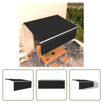 Immagine prodotto di The Living Store Tenda a scomparsa manuale con tenda a rullo 4,5x3 m antracite