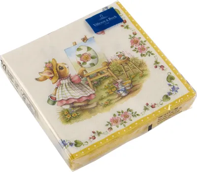 Produktbild von Villeroy & Boch Spring Fantasy Serviette Hasen 33 x 33 cm