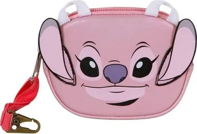 Obrázok produktu pre Karactermania Lilo and Stitch Angel, Dievča, Kabelka, Zips, Ružová, Obrázok, 120 mm