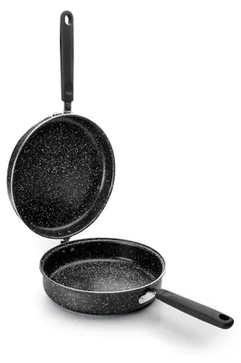 Tortillapfanne 24 cm, Aluminium, Antihaft mit Steinmuster, Induktion