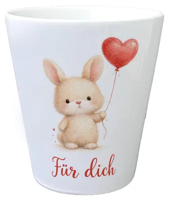 Produktbild von Hase Herzballon Für dich Blumentopf
