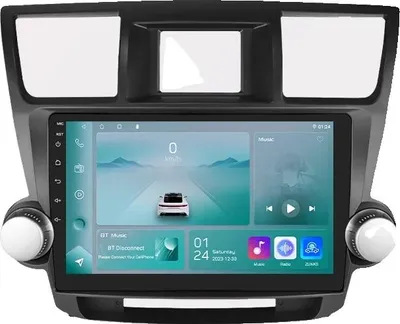 Zdjęcie produktu dla Carplay, radio multimedialne, ekran dotykowy, Android 13, kompatybilne z Toyota Highlander XU40 2007-2013, P1