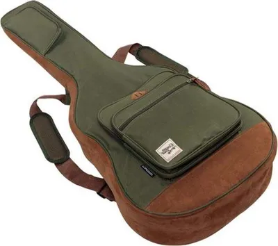 Produktbild von Western Gitarrenhülle - Akustikgitar Tasche - bequem gepolstert - 2,6 kg - Maisgrün
