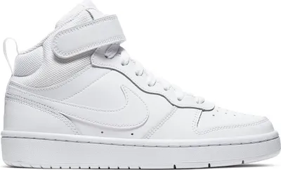Produktbild von Nike Court Borough Mid Sportschuhe Kinder Sneaker sportlicher Schnürer Weiß Freizeit, Schuhgröße:EUR 39 | US 6.5Y