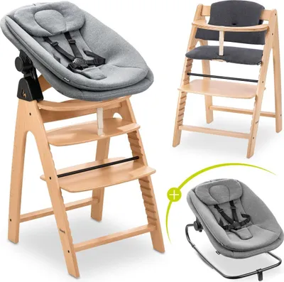 Produktbild von Hauck Arketa Beech 4-tlg. Newborn Set - Hochstuhl