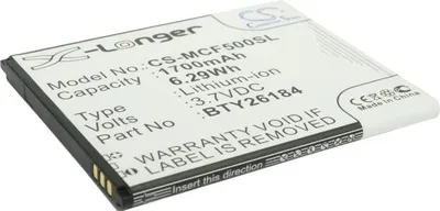 Image de TECHTEK Batterie compatible avec [Mobistel] Cynus F5, MT-8201B, MT-8201S, MT-8201w remplace BTY26184, pour BTY26184Mobistel/STD
