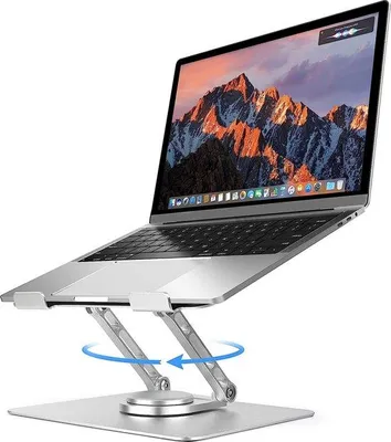 Obrázok produktu pre Nastaviteľný stojan na notebook, odvetraný, stabilný, 17 palcov, silikónový, protišmykový
