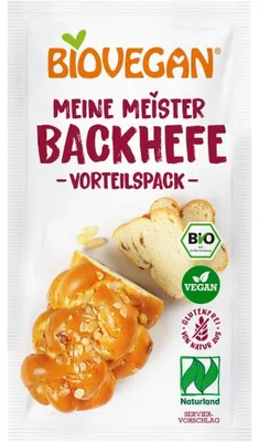 DROŻDŻE SUSZONE BEZGLUTENOWE BIO (3 x 7 g) 21 g - BIOVEGAN