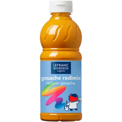 Produktbild von LEFRANC BOURGEOIS Gouache Liquide Redimix Temperafarbe gelb 500,0 ml