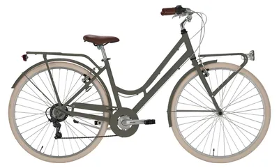 Immagine prodotto di Bicicletta City da Donna 28" Design Vintage Cambio 6V Shimano Freni V-Brake Bonneville Verde Militare