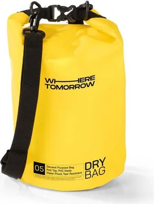 Immagine prodotto di Sacca impermeabile in PVC Where Tomorrow - Modello 01 - 5 litri - giallo