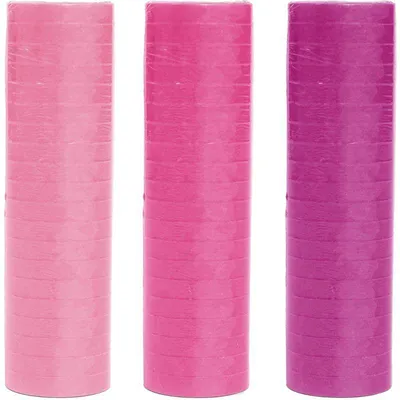 Produktbild von 3 Rollen Luftschlangen rosa pink Mix | schwer entflammbar
