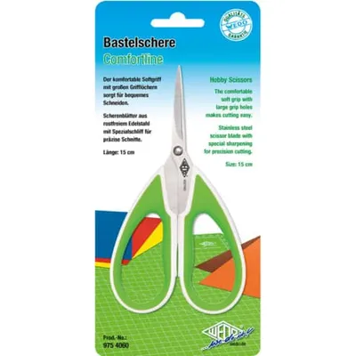 Produktbild von WEDO Bastelschere Edelstahl 15 cm Comfortline gn/ws
