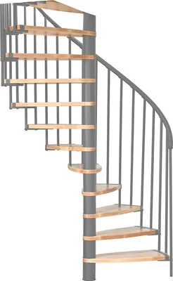Produktbild von Minka Spindeltreppe Luna 38 - 305,5cm Geschosshöhe Buche Grau