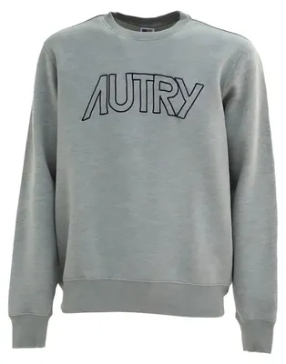 Produktbild von Autry Herren Sweatshirt mit Rundhalsausschnitt, Modell SWIM408M MELANGE, Grau