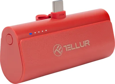 Obrázok produktu pre Powerbank Tellur PD202, 5000 mAh, QC3.0 18 W + PD20 W, USB-C, červená